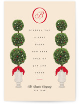 Holiday Topiary Business Holiday Cards