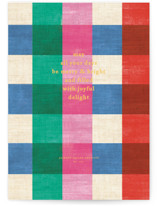 Playful Plaid Business Holiday Cards