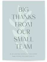 botanical big thanks Business Holiday Cards