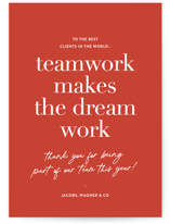 teamwork Business Holiday Cards