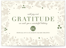 Bold Gratitude Business Holiday Cards