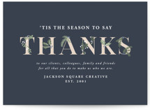 Adorned Thanks Business Holiday Cards