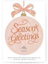 Tied with a bow Business Holiday Cards