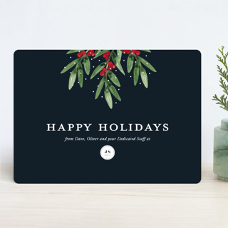 Merry Mistletoe Business Holiday Cards
