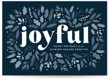 Joyful foliage Business Holiday Cards