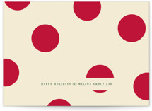 Postcard PolkaDot Business Holiday Cards