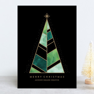 Deco Tree Business Holiday Cards