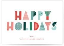 Happy Funky Holidays Business Holiday Cards