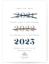 third time's the charm Business Holiday Cards