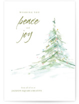 Winter Watercolor Business Holiday Cards