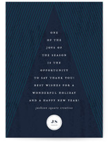 Minimalist Tannenbaum Business Holiday Cards