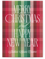 Holiday Flannel Business Holiday Cards