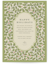 Winter Botanicals Business Holiday Cards