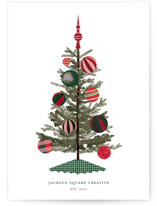 Vintage Tree Business Holiday Cards
