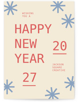 Monospace Business Holiday Cards
