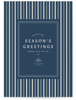 Striped Season Business Holiday Cards