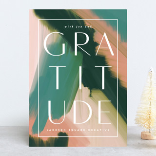 art of gratitude Business Holiday Cards