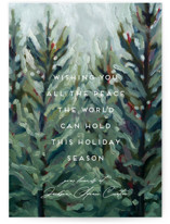 Peaceful Forest Business Holiday Cards