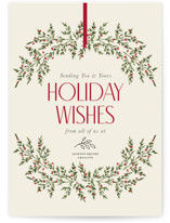Timeless Wreath Business Holiday Cards