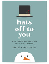 Hats Off To You Business Holiday Cards
