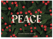 Berry Peace Business Holiday Cards