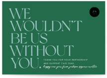 Wouldn't Be Us Business Holiday Cards