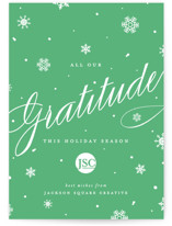 Shimmering Snow Business Holiday Cards