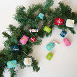 Colorful Holiday Felt Gifts Garland Garlands