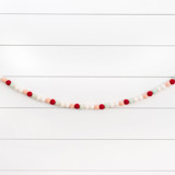 Crushed Peppermint Felt Ball Garland Garlands