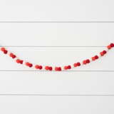 Candy Cane Felt Ball Garland Garlands
