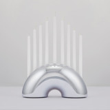 Nosh Menorah - Chrome Menorahs