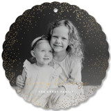 snowdrift Foil-Pressed Holiday Ornament Cards