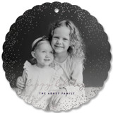 snowdrift Foil-Pressed Holiday Ornament Cards