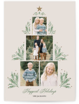 Shining Tree Foil-Pressed Holiday Cards