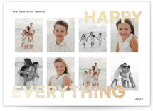 Happy Everything Foil-Pressed Holiday Cards