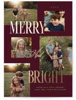 Collage of five Foil-Pressed Holiday Cards