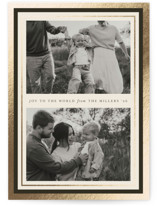 Framed Christmas Foil-Pressed Holiday Cards
