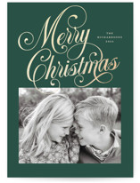 Peppermint Twist Foil-Pressed Holiday Cards