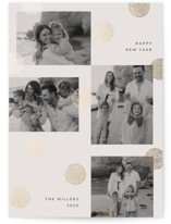 dotty dots Foil-Pressed Holiday Cards