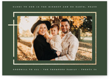 On earth, peace Foil-Pressed Holiday Cards