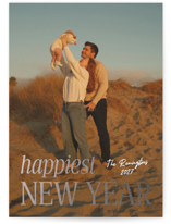 Cover Headline Foil-Pressed Holiday Cards