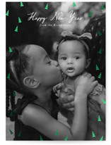 Tree Lot Foil-Pressed Holiday Cards