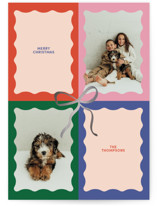 Scalloped Quadrant Foil-Pressed Holiday Cards