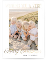 bright & merry Foil-Pressed Holiday Cards