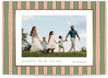Southern Stripes Foil-Pressed Holiday Cards