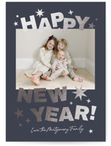 Big Year Energy Foil-Pressed Holiday Cards