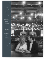 minimal sparkle Foil-Pressed Holiday Cards