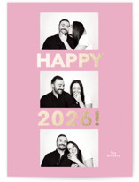 Happy Year Trio Foil-Pressed Holiday Cards