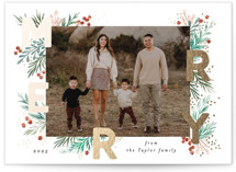 Merry Letters Foil-Pressed Holiday Cards