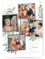 Botanical Quad Foil-Pressed Holiday Cards